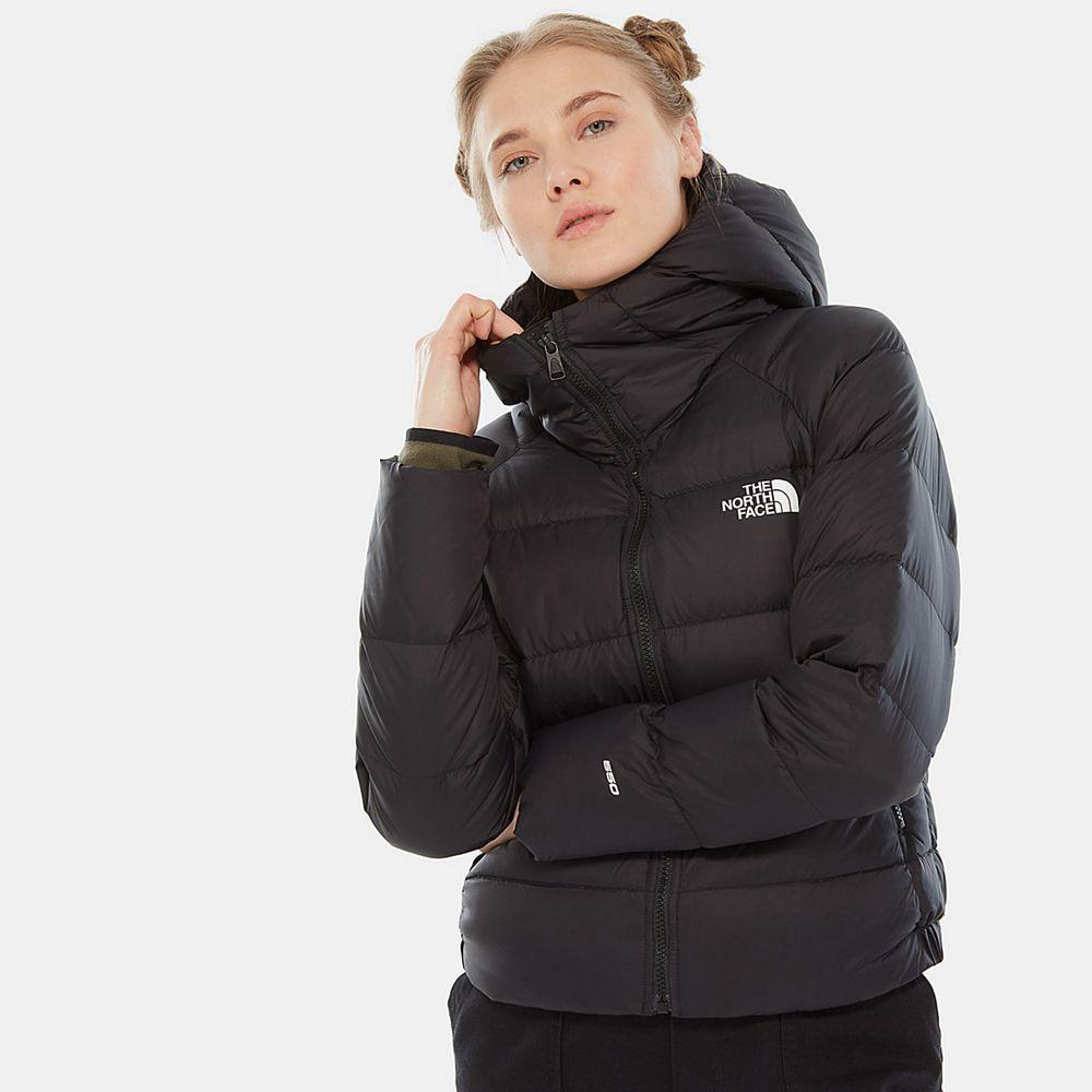 The North Face Hyalite Hooded Γυναικεια Μπουφάν Πουπουλένια - Μαυρα (MJNV71940)